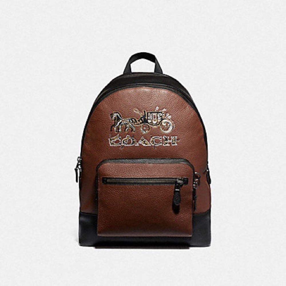 NEW ‼️ COACH MEN WEST BACKPACK W CHELSEA ANIMATION